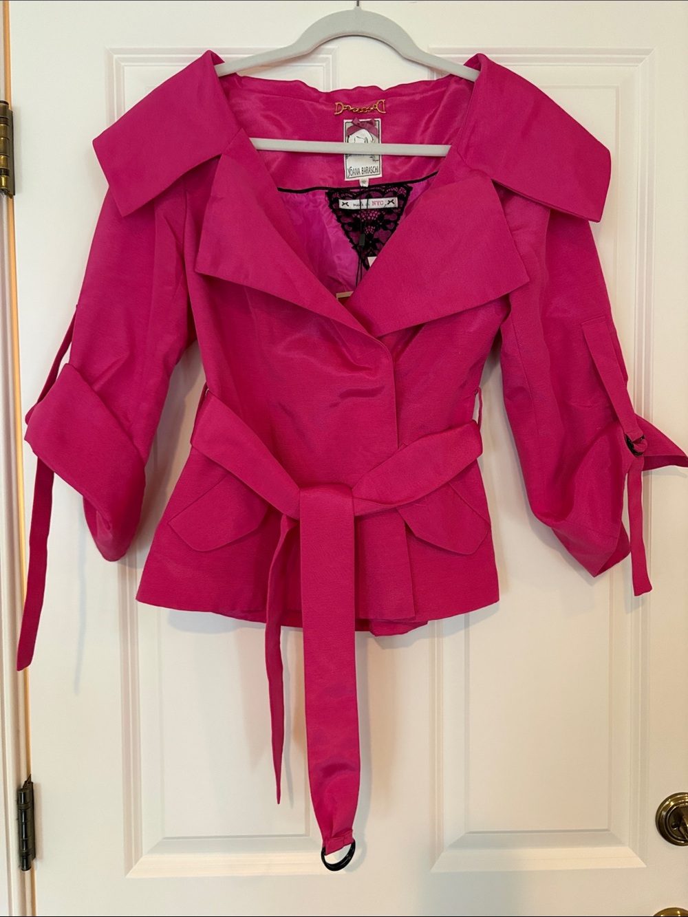 Yoana Baraschi pink evening jacket